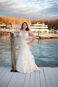 Caitlin Poses With The Lady Of The Lake | Lady of the Lake | Lake Norman