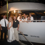 Enjoying the yacht wedding | Lady of the Lake | Lake Norman